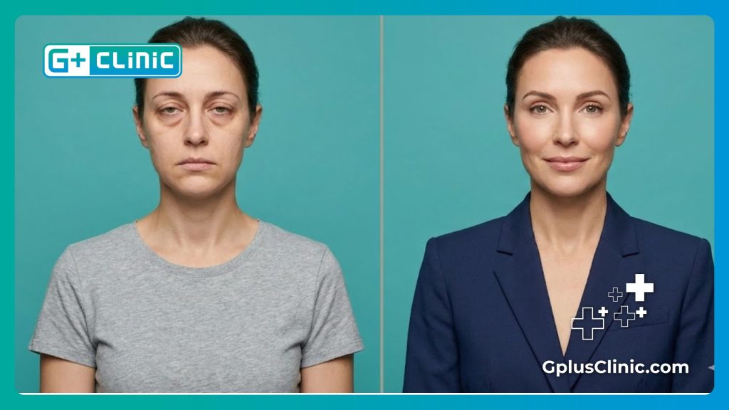 Scan numérique de précision pour la zone des paupières.