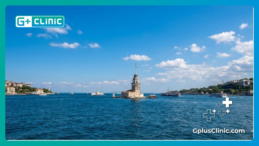 Paisaje de la Torre de la Doncella en Estambul, destino médico.