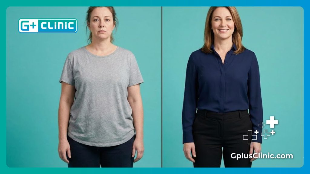 مقارنة قبل وبعد عملية نحت القوام وشفط الدهون