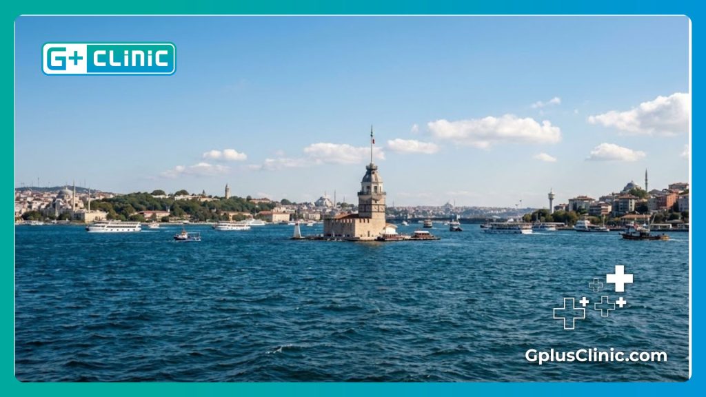 منظر خلاب لمضيق البوسفور يرحب بمرضى تجميل الفخذين في اسطنبول.