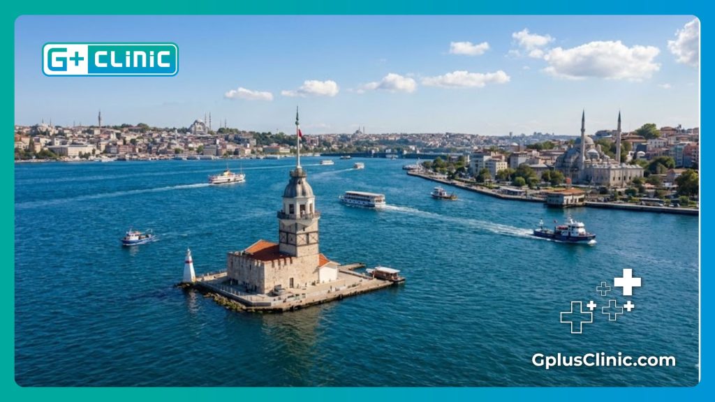 Вид на Девичью башню в Стамбуле как направление медицинского туризма