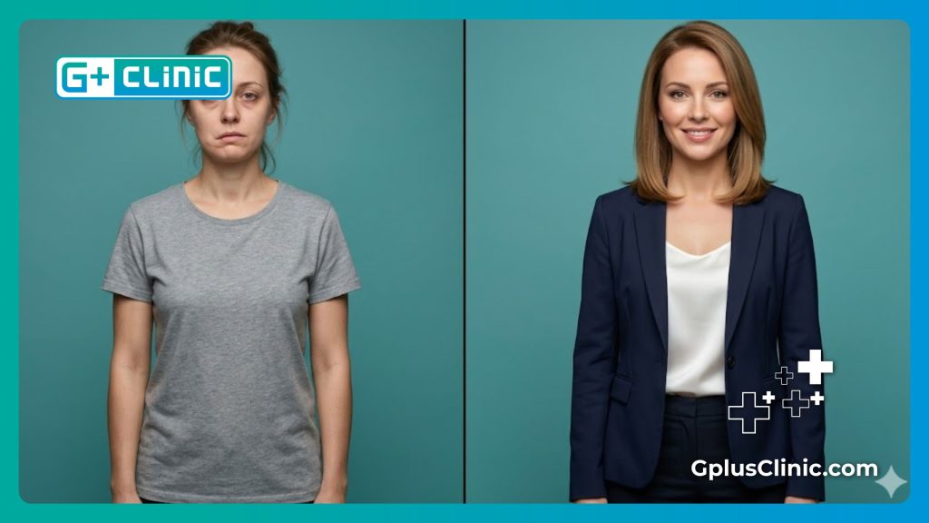 High-tech digital mesh visualization of the anatomical area for reconstructive or cosmetic surgery