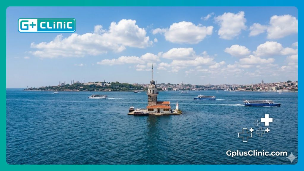 The iconic Bosphorus Strait welcoming medical tourists to Istanbul.