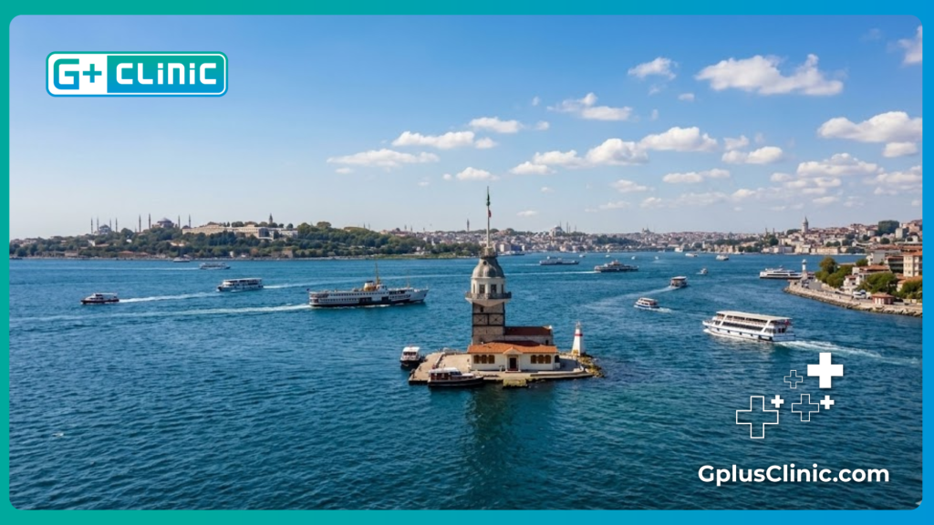 La Tour de Léandre sur le Bosphore, symbole du tourisme médical à Istanbul