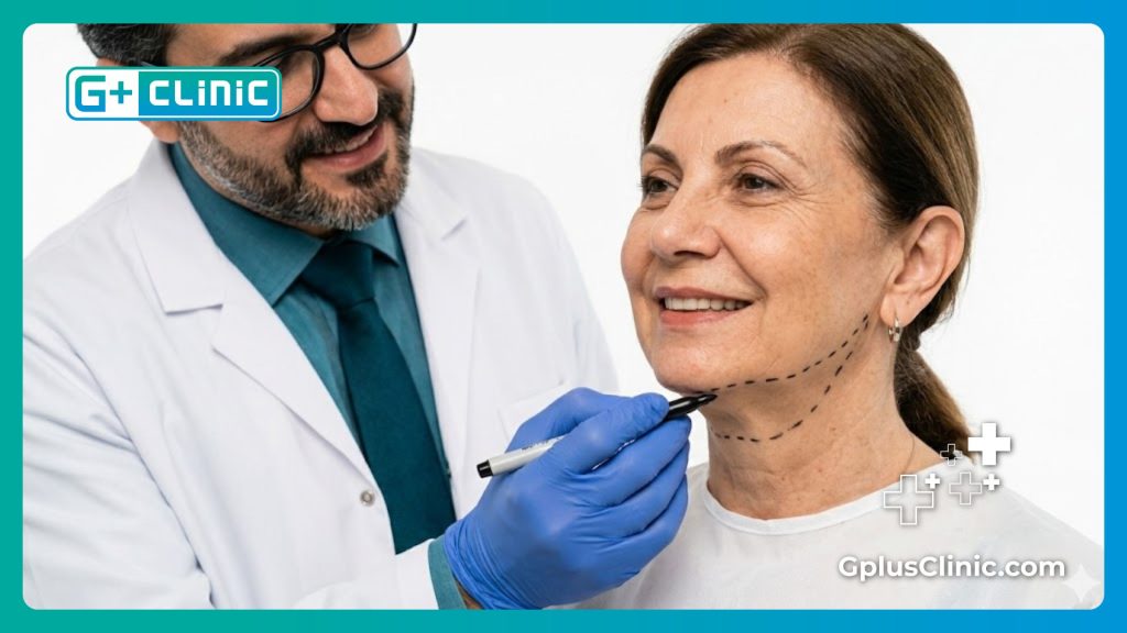 Résultat parfait et naturel après une opération de lifting du visage