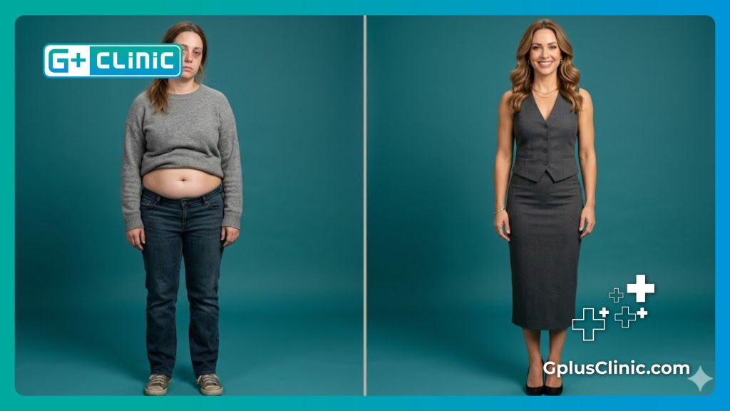 Resultado perfecto y paciente feliz tras usar la cápsula