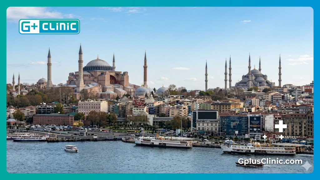 Vue de la ligne d'horizon d'Istanbul pour le tourisme médical