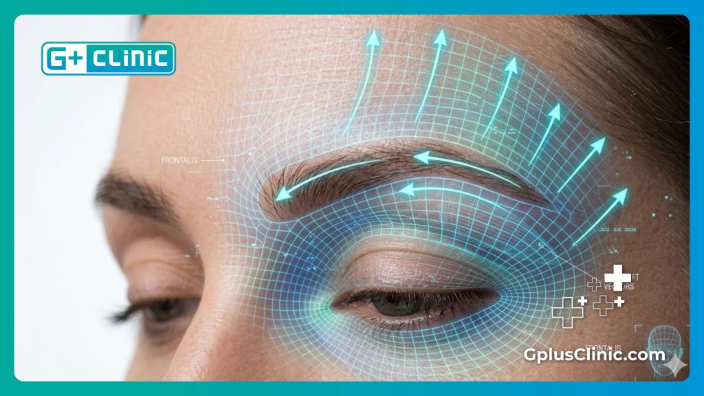 Visualisation numérique avancée de l'anatomie du front et des sourcils