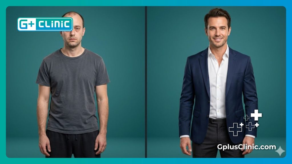 Detailed digital scan of the scalp for precise graft placement and natural density