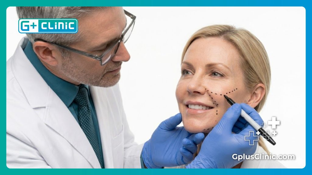 Résultat parfait et peau lumineuse après le traitement esthétique