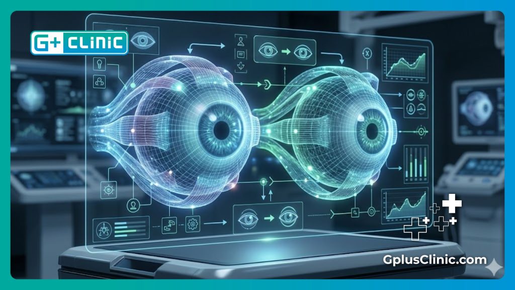 High-tech 3D digital scan of eye muscles for precise alignment