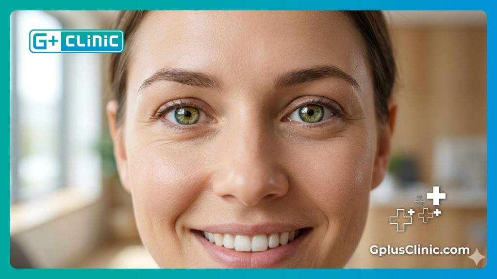 Perfect eye alignment result after successful strabismus procedure