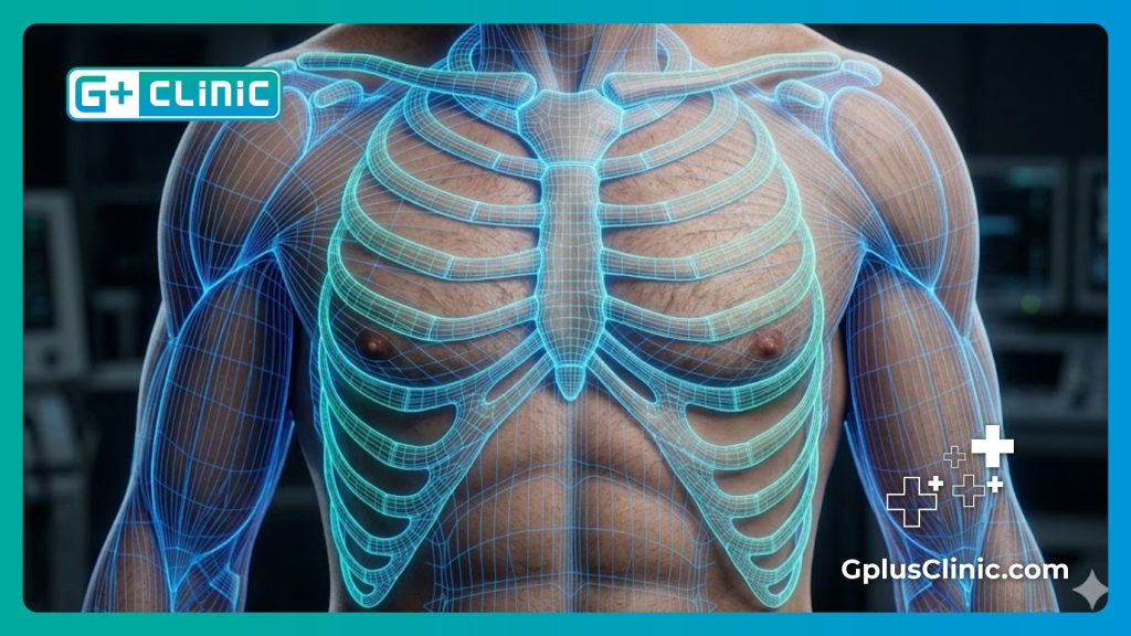 فحص رقمي ثلاثي الأبعاد لمنطقة الصدر يوضح دقة الإجراء