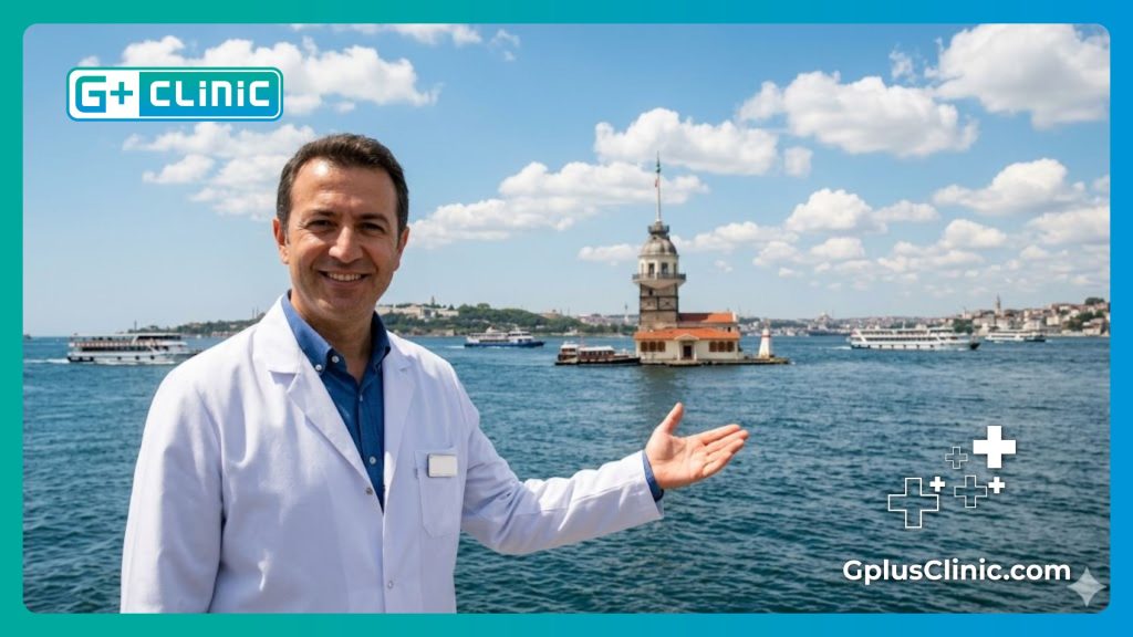 Friendly surgeon welcoming patient to Istanbul for treatment