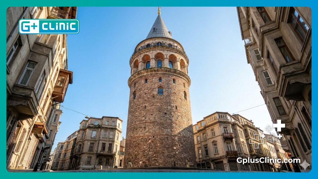 Impresionante vista de la Torre Galata en Estambul, destino médico