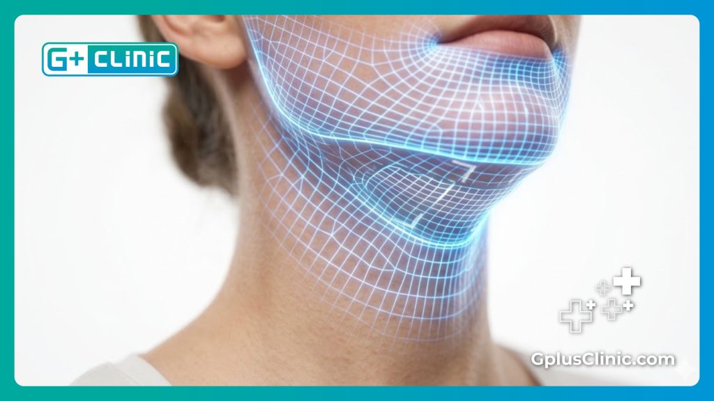 فحص تشريحي رقمي دقيق لمنطقة الرقبة وتحديد الفك السفلي