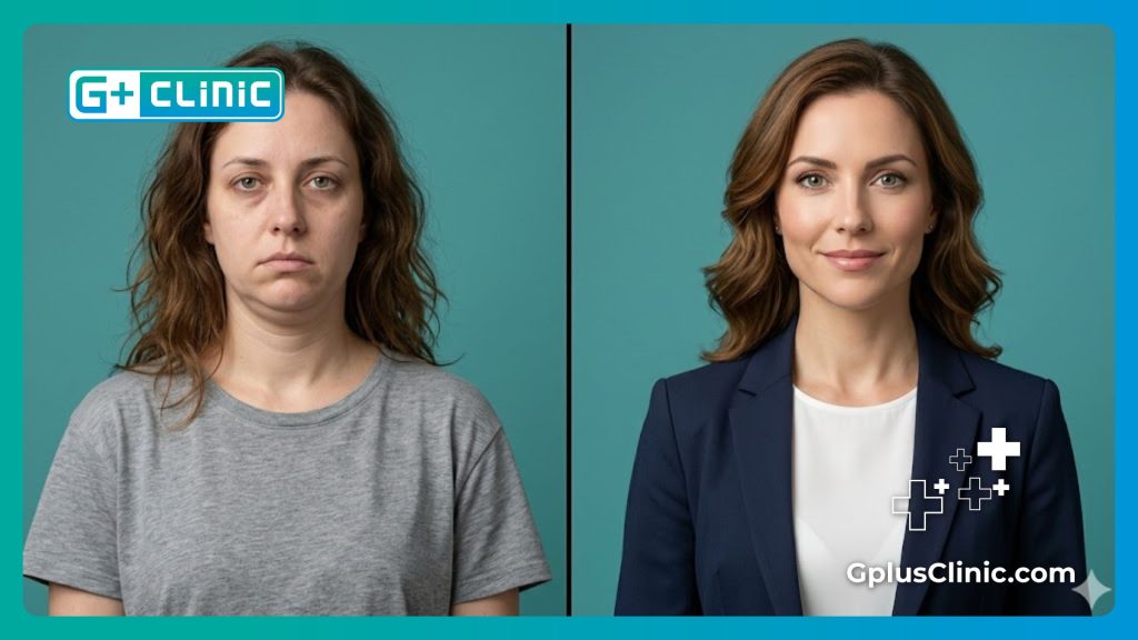 نتائج ممتازة وواضحة لتحديد الفك وتجميل الرقبة