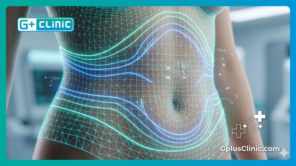 مسح رقمي ثلاثي الأبعاد يوضح تفاصيل تشريح الجسم لعملية النحت