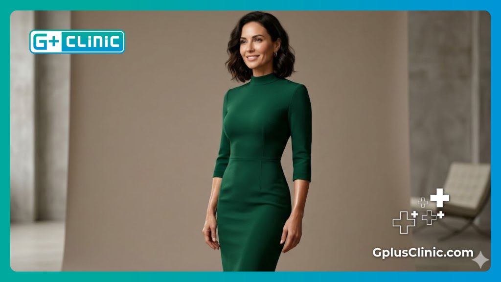 امرأة تظهر نتائج مثالية وخالية من العيوب بعد عملية نحت القوام