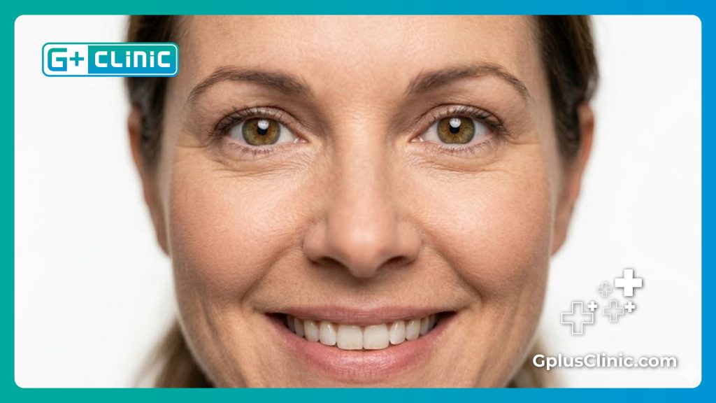 Mirada perfecta y sana como resultado de una corrección visual exitosa