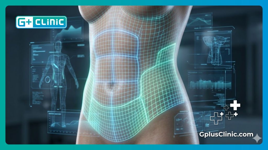 Mapeo digital avanzado de la anatomía abdominal para un contorno exacto