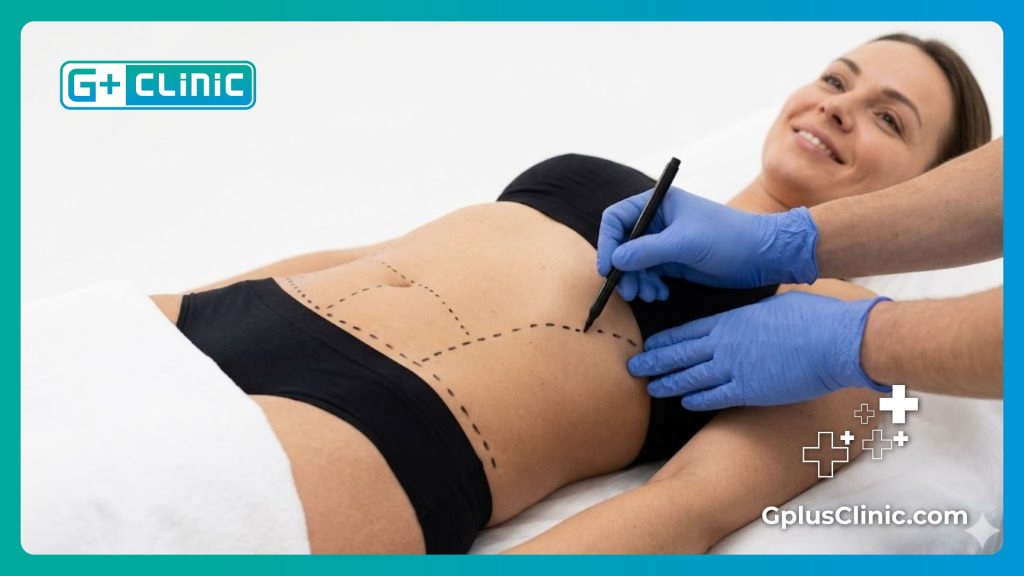Marcas preoperatorias para cirugía estética