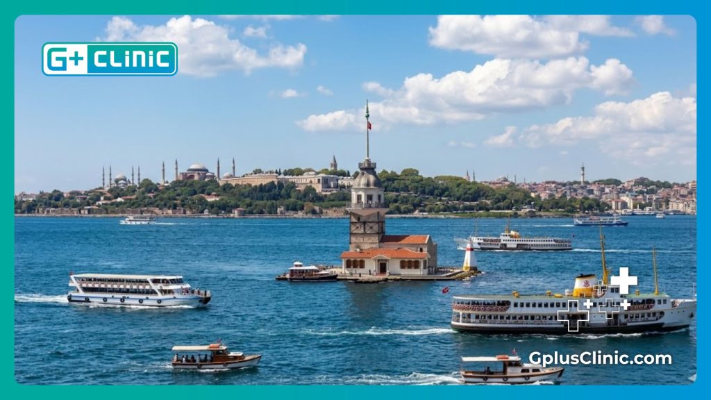 Девичья башня в Стамбуле — популярное направление, где Стоимость удаления гинекомастии у мужчин наиболее выгодна.