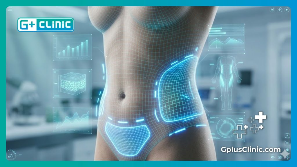 Modélisation numérique 3D avancée pour la planification d'une lipoaspiration abdominale