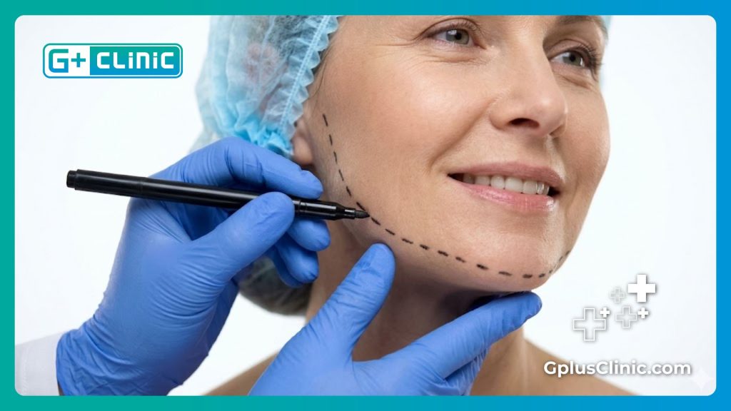 Primer plano de las líneas guía marcadas por el cirujano para el trasplante perfecto