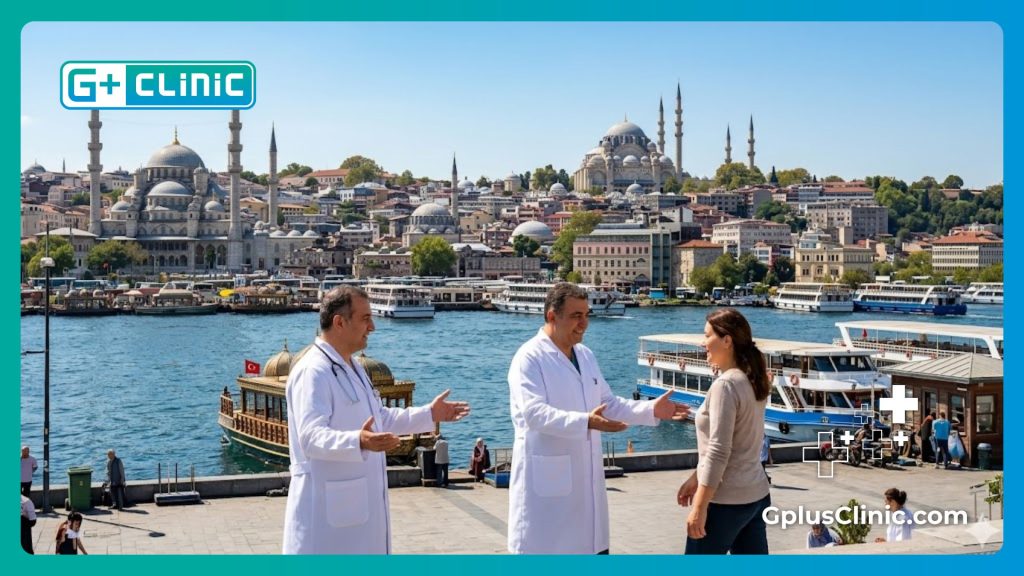 Chirurgien accueillant un patient à Istanbul pour l'intervention.