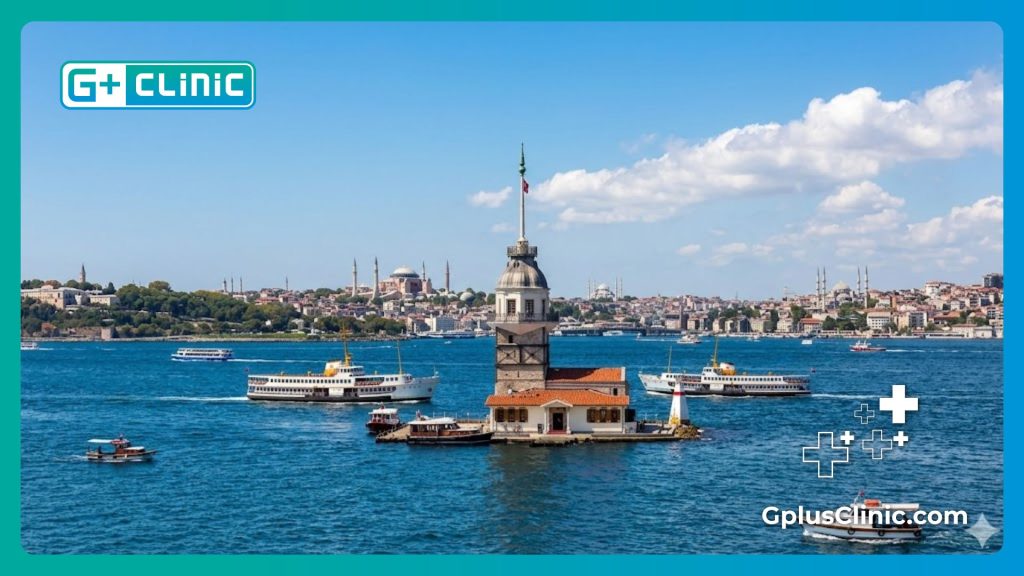 Прекрасный вид на Девичью башню в Стамбуле