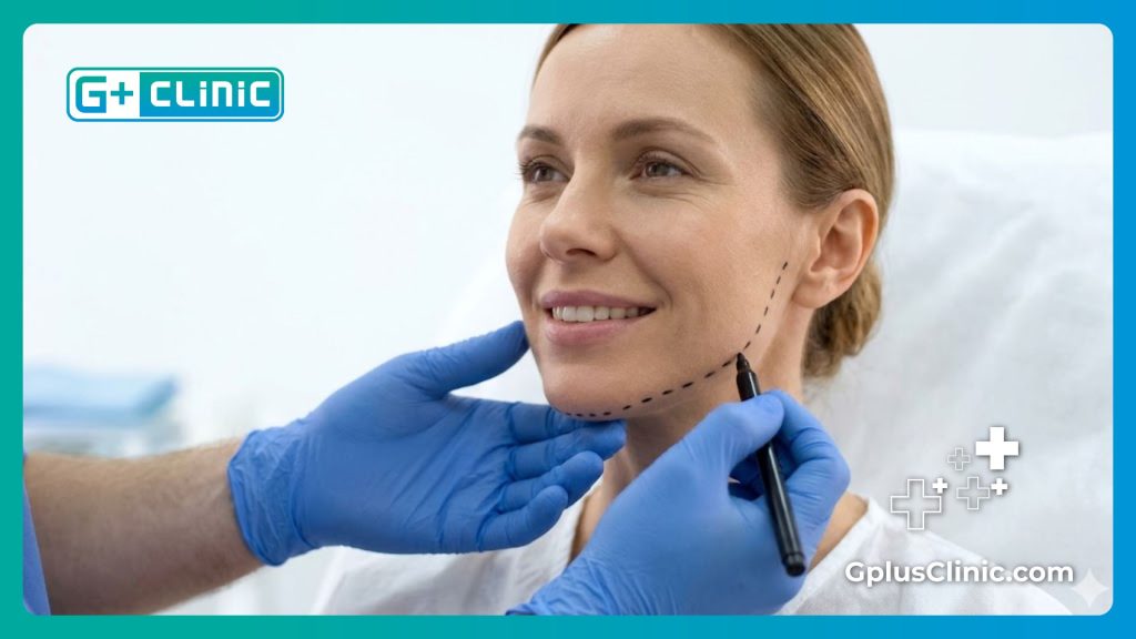 Surgical precision and markings for a flawless facelift procedure