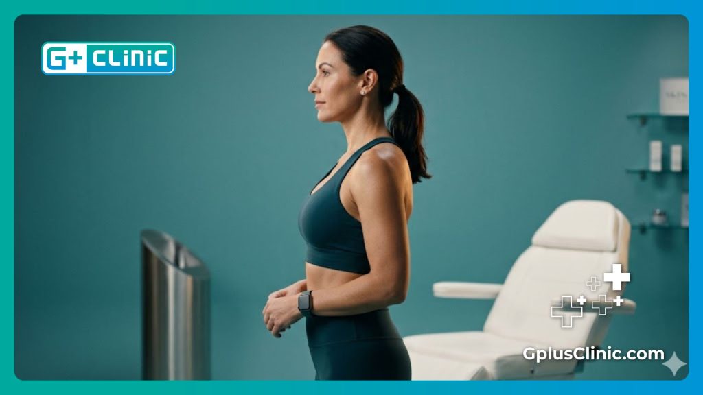 Flawless aesthetic result of a non-invasive breast lift procedure