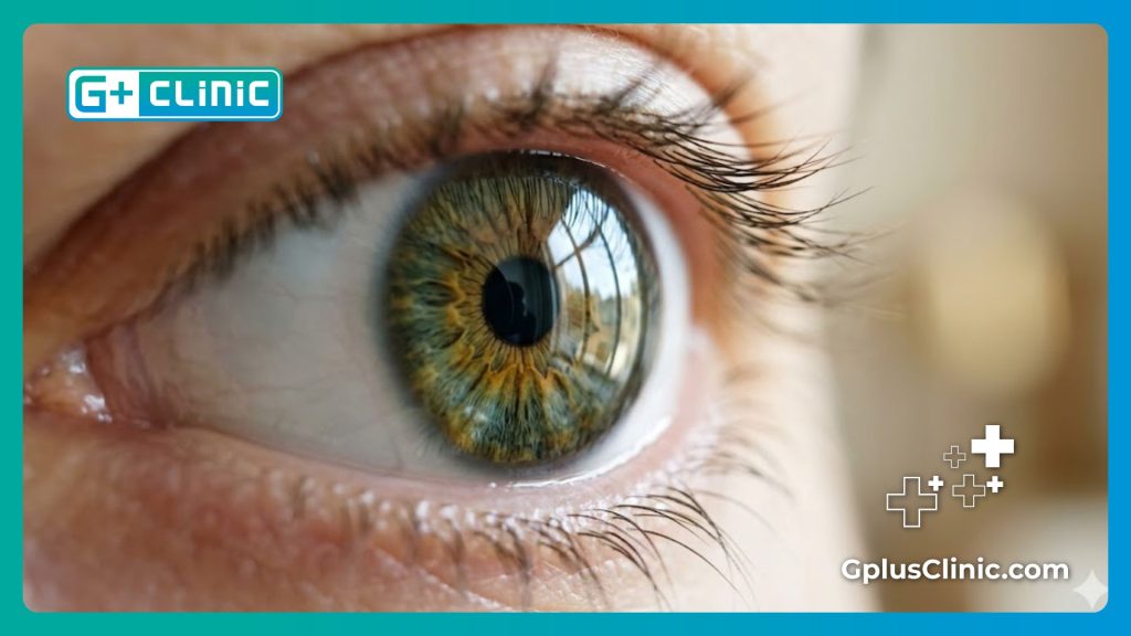 Flawless clear eye demonstrating the perfect medical outcome