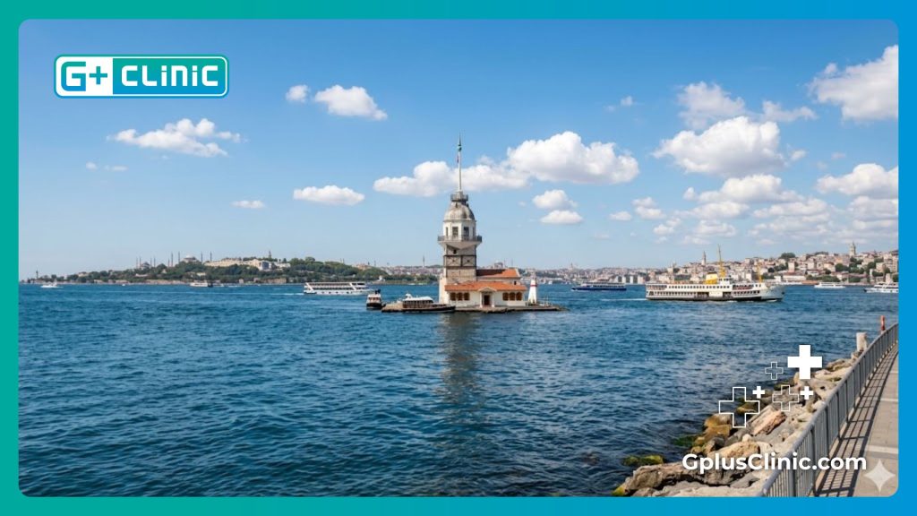 Beautiful view of the Bosphorus welcoming patients to Istanbul