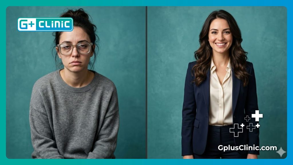 مقارنة لنتيجة زراعة العدسات الناجحة والتخلص من النظارات الطبية