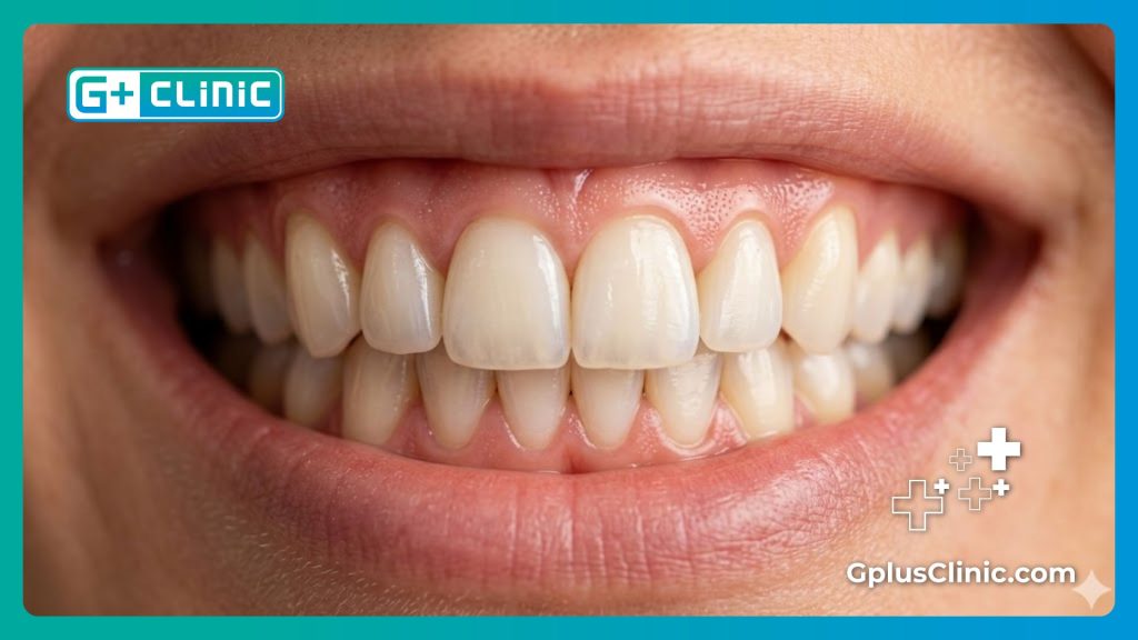 : Sonrisa blanca, sana y perfecta que demuestra un resultado dental excelente.