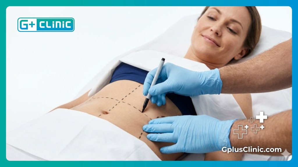 تحديد مناطق شفط الدهون بدقة على البطن