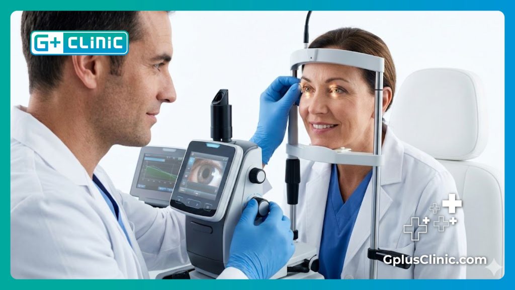 Examen ocular minucioso y altamente profesional