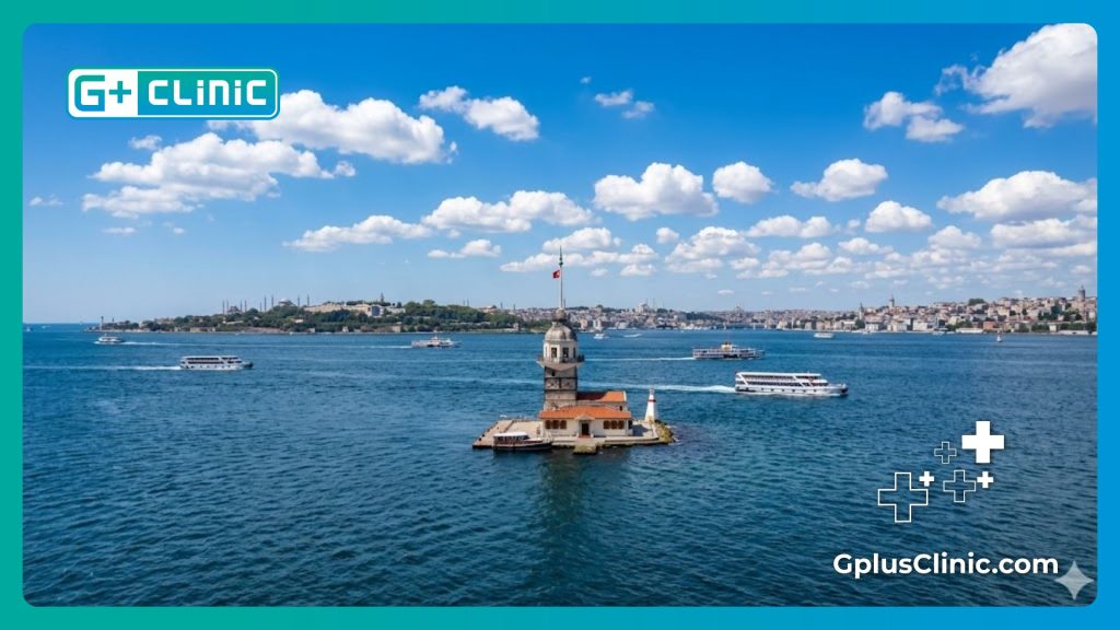 Hermoso paisaje de Estambul para el turismo médico