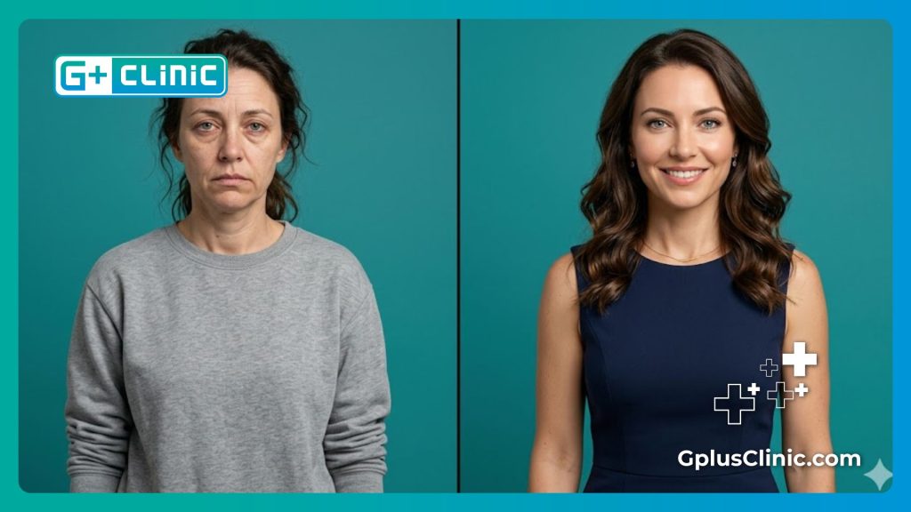 Escaneo digital de la simetría y contorno facial antes y después