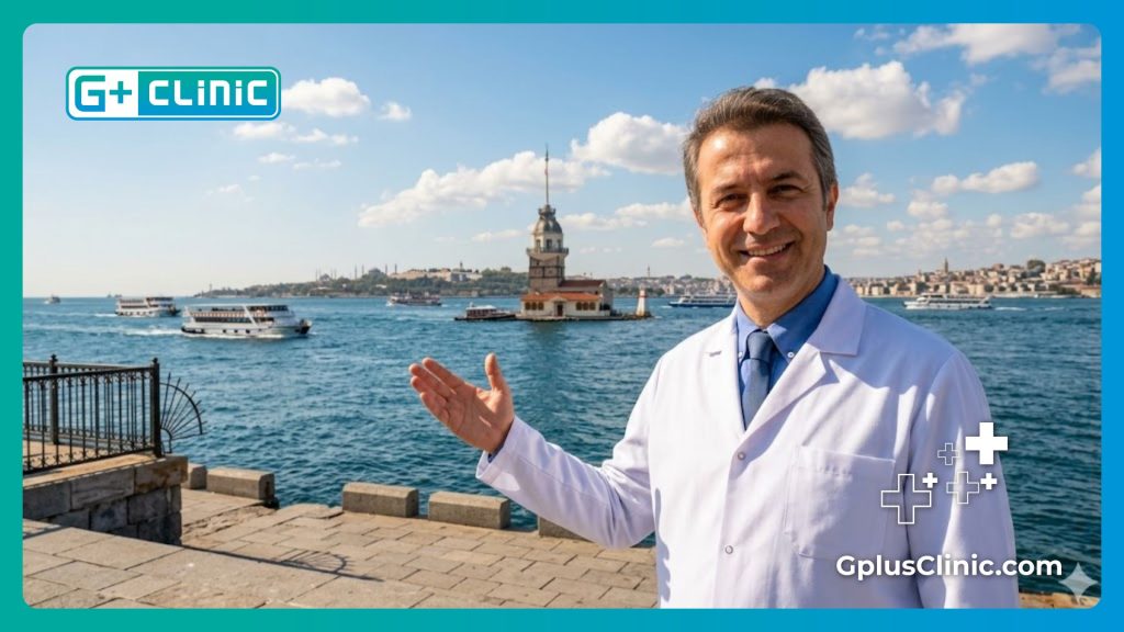 Doctor dando la bienvenida a Estambul para turismo médico