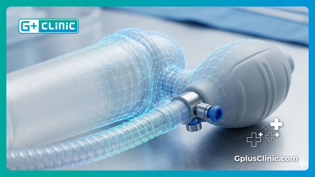 Escaneo digital de alta tecnología que muestra la estructura de un dispositivo urológico moderno