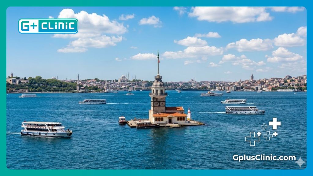 Médico dando la bienvenida a los pacientes en Estambul