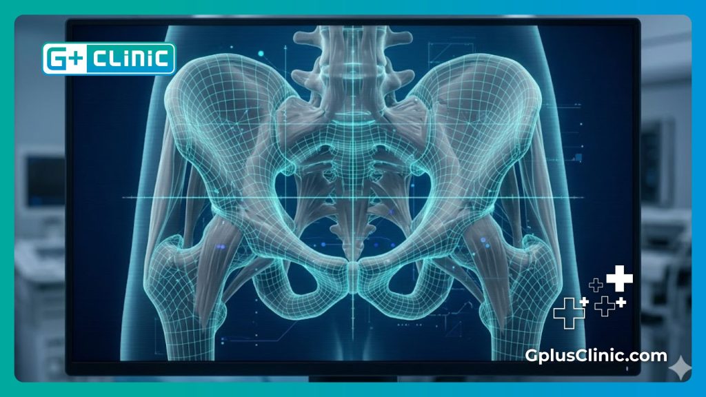 نموذج رقمي ثلاثي الأبعاد يوضح دقة الفحص التشريحي قبل الجراحة التجميلية.
