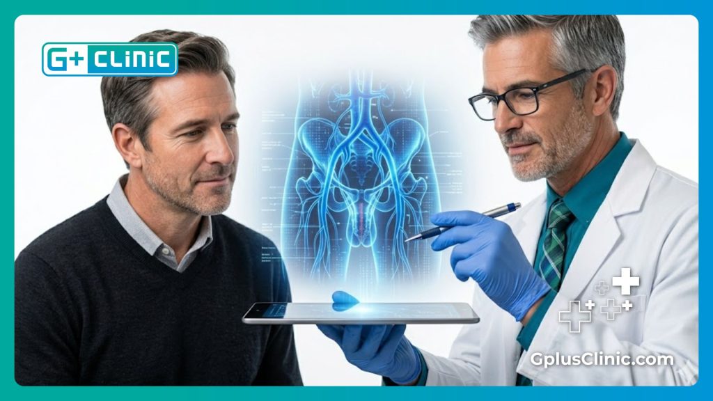 Digital holographic scan of vascular health for ED treatment planning