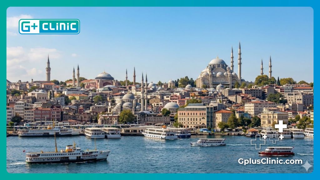 Beautiful panoramic view of Istanbul welcoming medical tourism patients