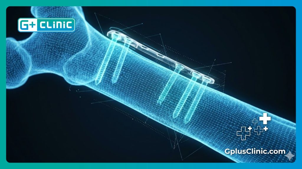 High-tech digital mesh visualization of anatomy for Hardware removal surgery