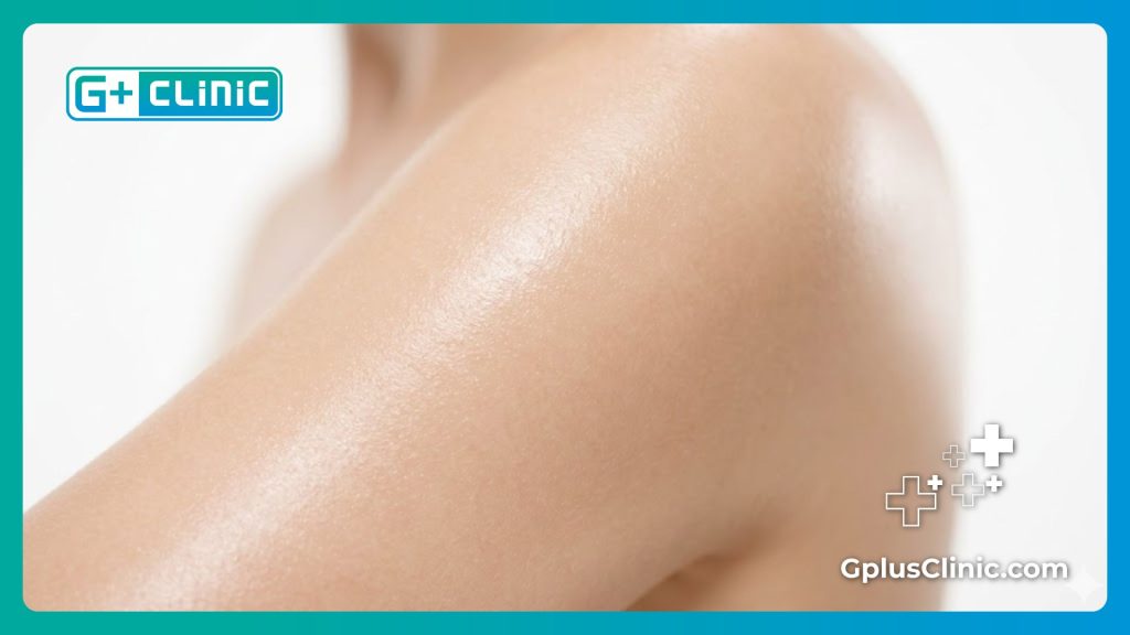 Perfected, glowing skin results highlighting effective dermatological care.