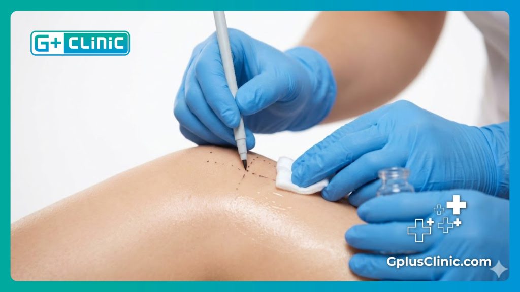Perfect, glowing skin texture demonstrating a successful procedure result
